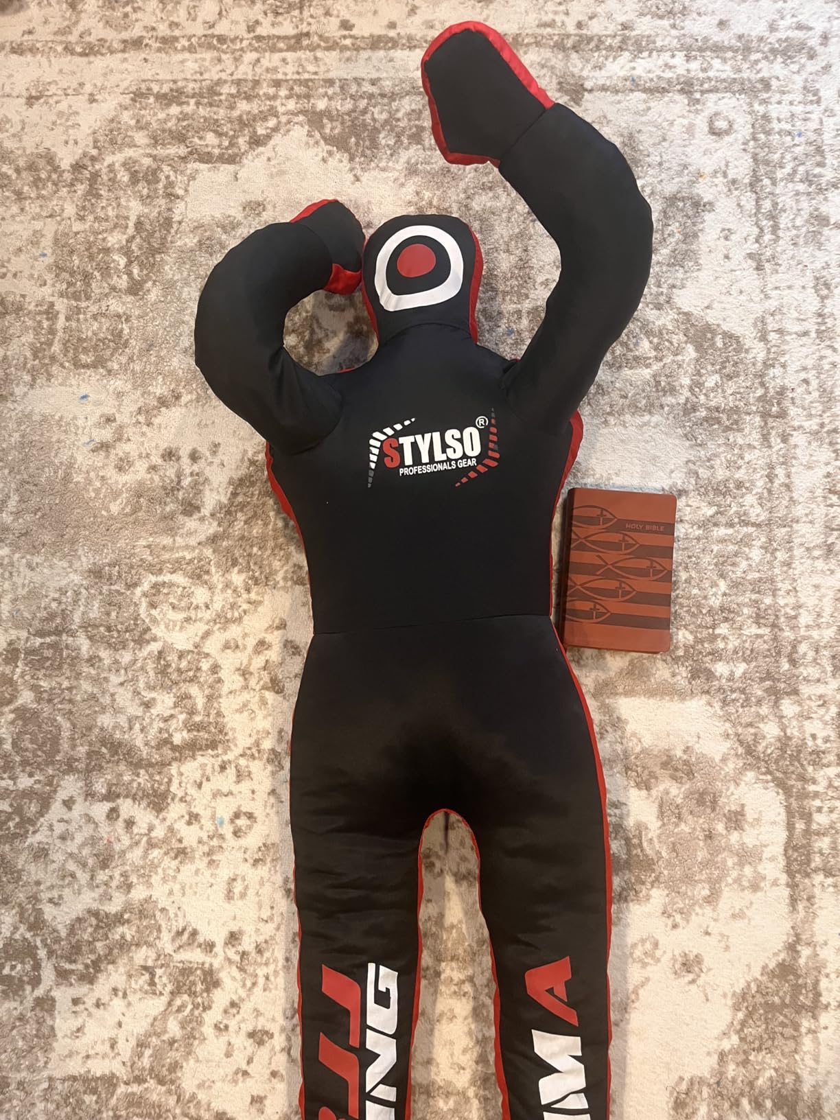 Unfilled Grappling Dummy – Adult Life Size Wrestling & BJJ Training Dummy, MMA Jiu Jitsu Judo Takedown & Throwing Practice, Heavy-Duty Triple-Stitched Canvas Submission Dummy customer photo 1