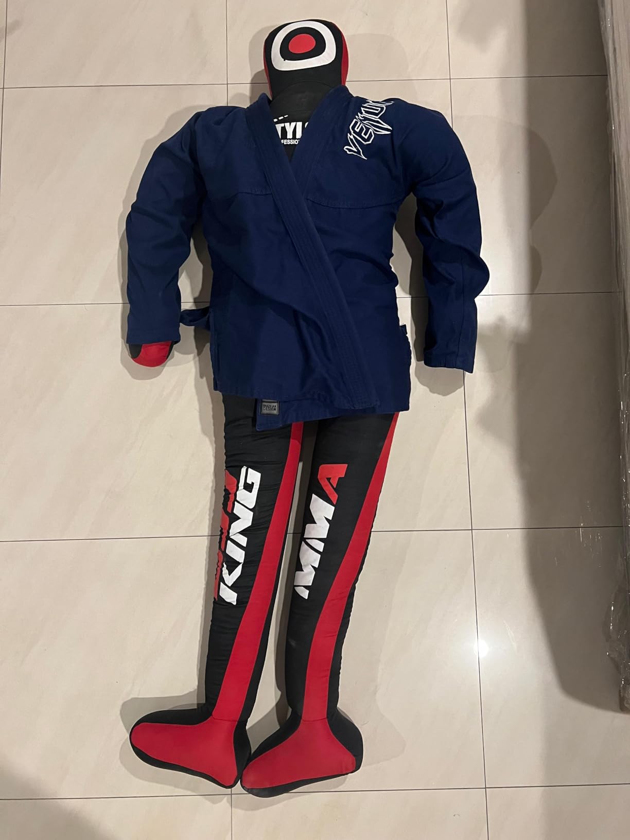 Unfilled Grappling Dummy – Adult Life Size Wrestling & BJJ Training Dummy, MMA Jiu Jitsu Judo Takedown & Throwing Practice, Heavy-Duty Triple-Stitched Canvas Submission Dummy customer photo 2