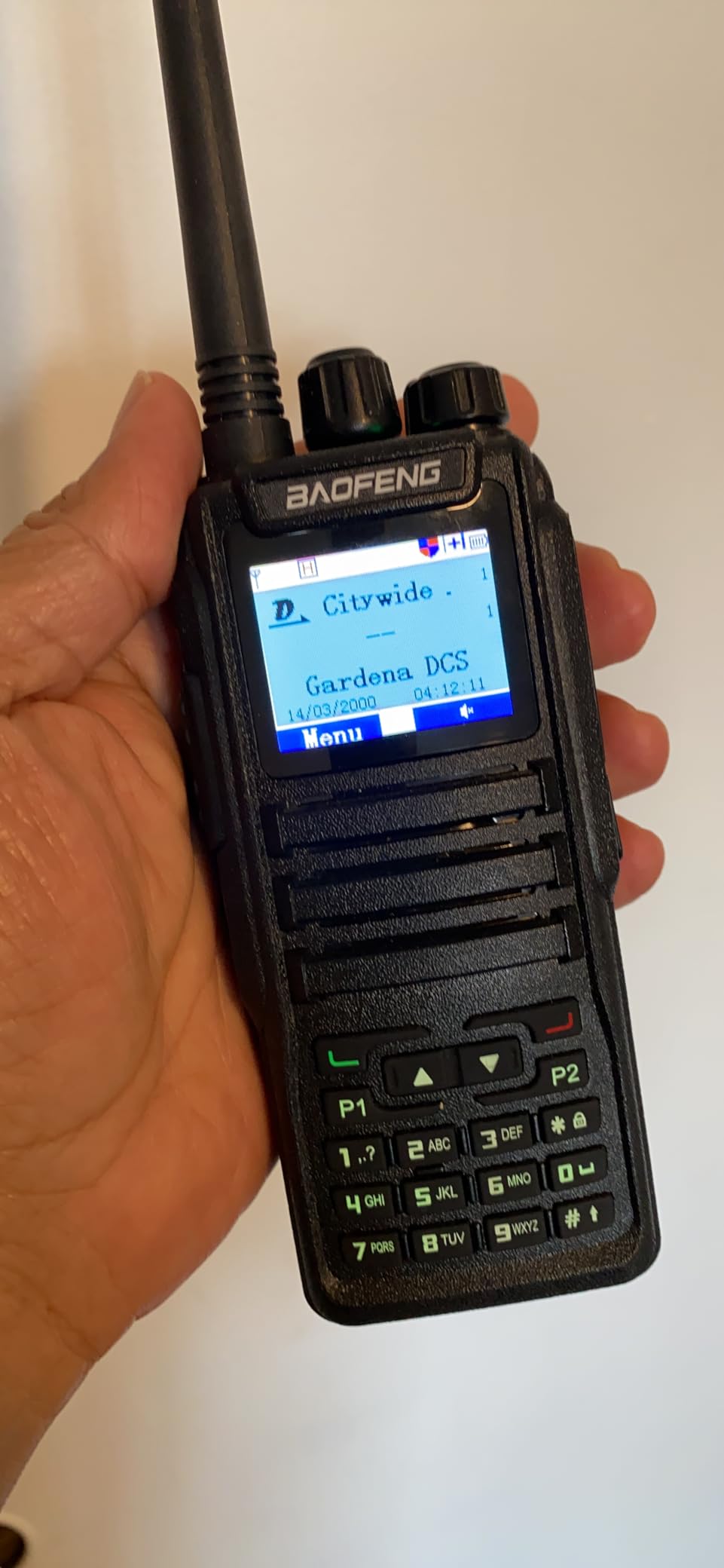 Baofeng DM-1701 UHF VHF DMR Two Way Radio, Tier I & II Dual Time Slot, 3000 Channels 250 Zones 1000 Talk Groups, w/ 1.77