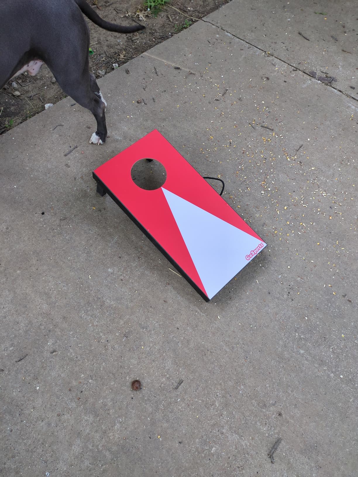 GoSports 2 ft x 1 ft Portable Size Cornhole Set - Ready to Play with 6 Bean Bags and 2 Cornhole Boards - Great for Indoor, Outdoor, Family Events, Game Nights, and Backyard Play customer photo 1