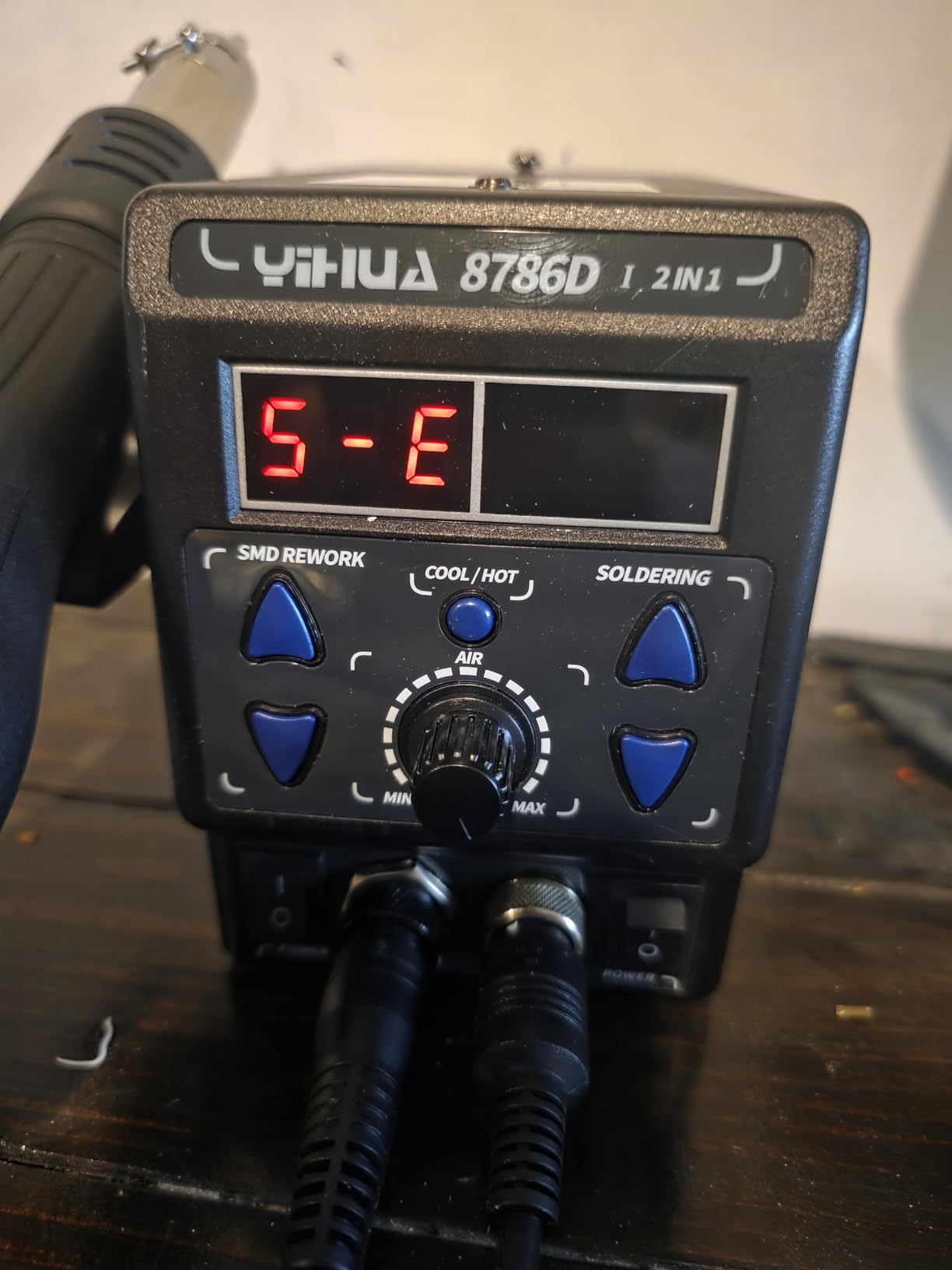 YIHUA 8786D I 2 in 1 Hot Air Rework and Soldering Iron Station with 10 Solder Iron Tips, 4 Hot Air Nozzles, °F /°C, Cool/Hot Air Conversion and Sleep Function customer photo 1