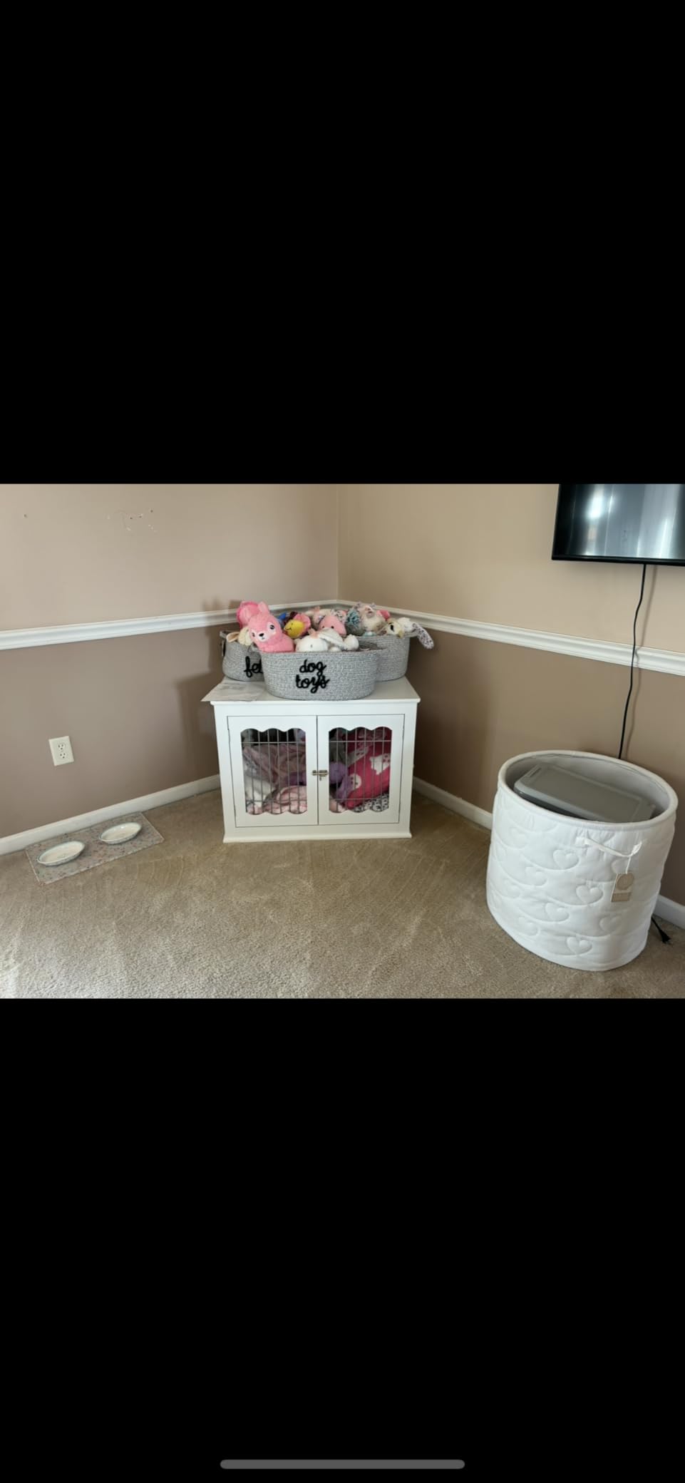 unipaws 36 Inch Furniture Style White Dog Crate for Medium Dogs customer photo 1