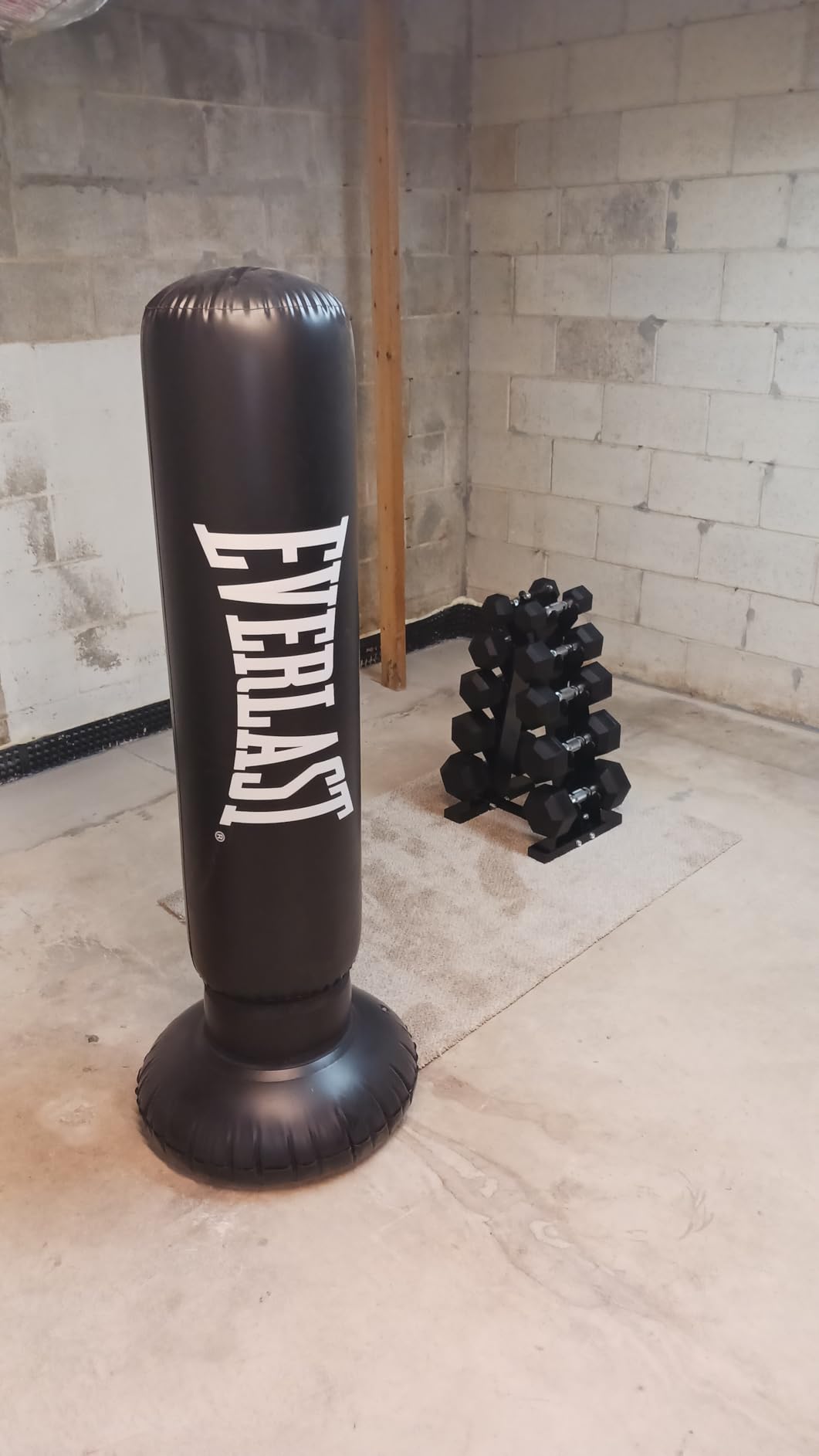 PAPABABE 150-600lb Dumbbell Set with Rack, Rubber Encased Home Gym customer photo 1