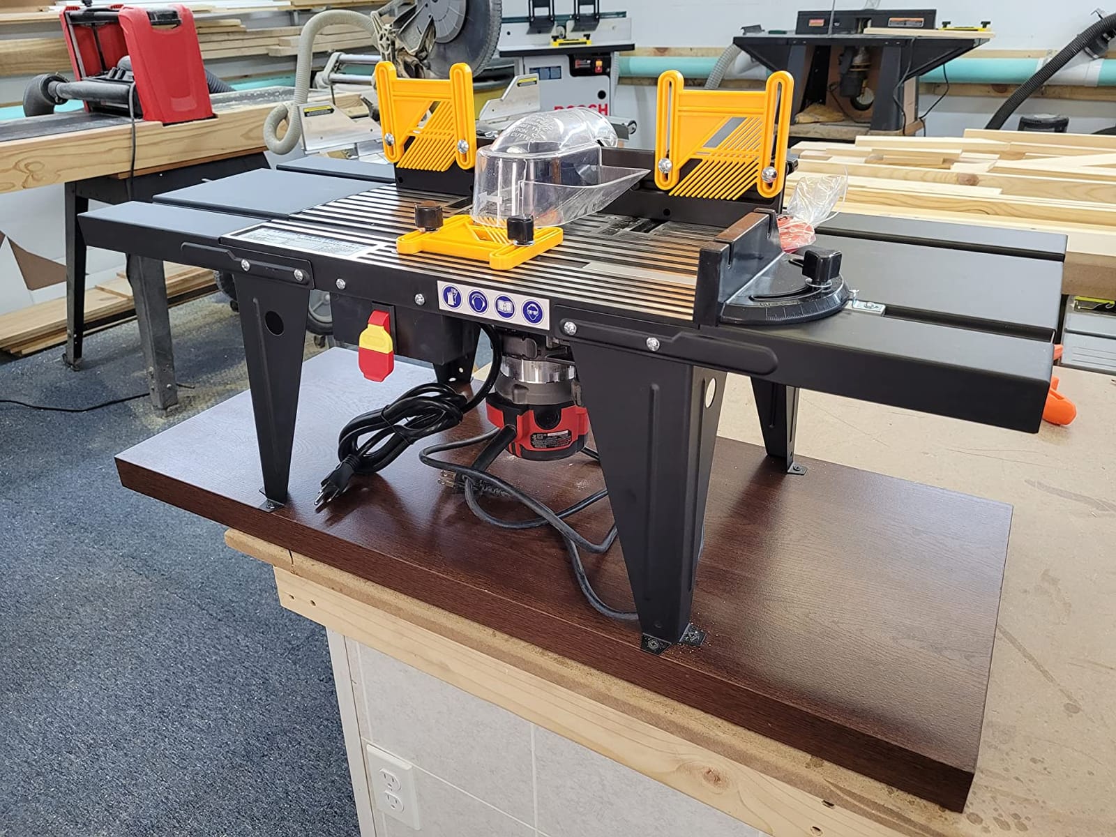 Leegol Electric Benchtop Router Table Wood Working Craftsman Tool (Router Table A) customer photo 2