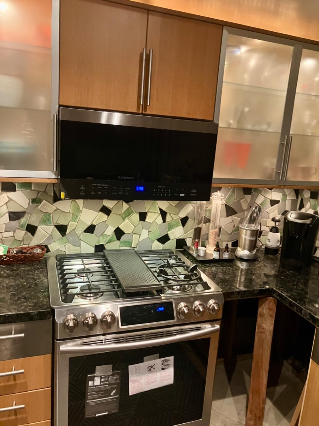 24 in. Stellar Coll 1.3 cu ft Over the Range Microwave, Vent Fan, Stainless customer photo 1
