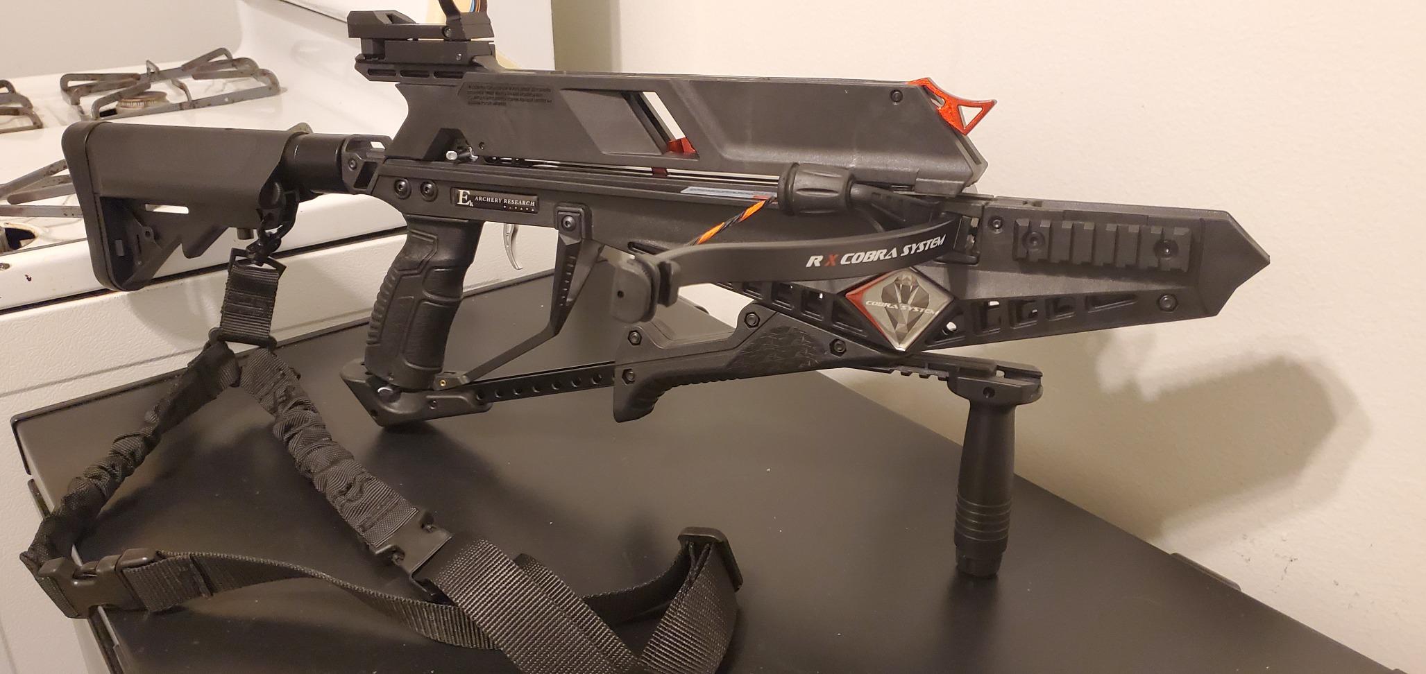 EK Archery Repeating Adder Crossbow 130 lb Cross Bow with 5 Shot auto-loading Magazine Includes 15 Carbon Arrows Bolts. Urban Preppers, Bushcraft, Home Defense, Target Shooters, Small Game Bow Hunting customer photo 1