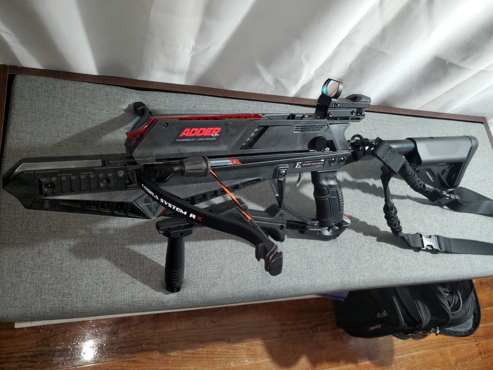 EK Archery Repeating Adder Crossbow 130 lb Cross Bow with 5 Shot auto-loading Magazine Includes 15 Carbon Arrows Bolts. Urban Preppers, Bushcraft, Home Defense, Target Shooters, Small Game Bow Hunting customer photo 2