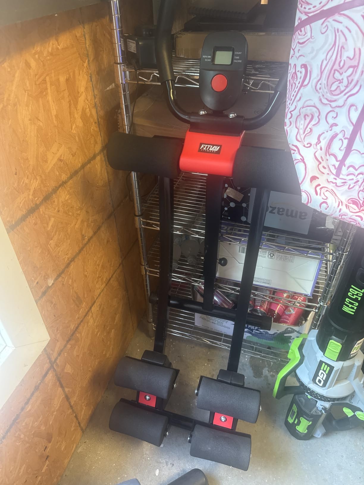 Fitlaya Fitness ab machine, ab workout equipment for home gym, Height Adjustable ab trainer, foldable fitness equipment. customer photo 1