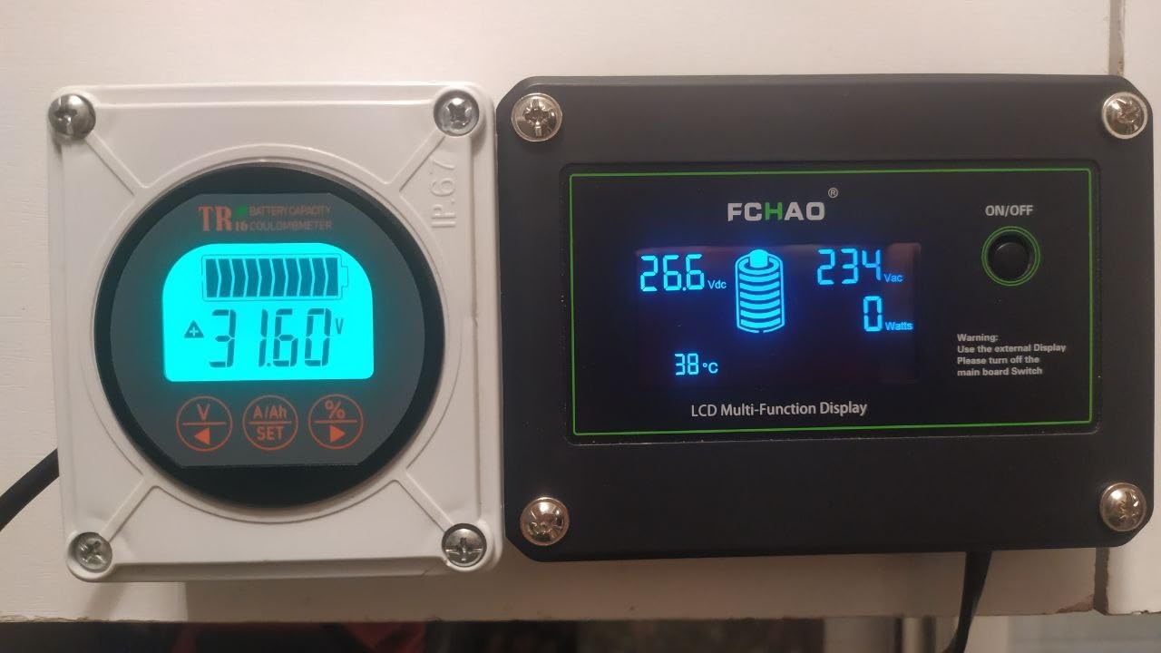 QWORK Battery Monitor Voltmeter Ammeter, Voltage Range 8V-80V and up to 500A, Voltage Current Meter with 13 ft Custom Cable customer photo 1