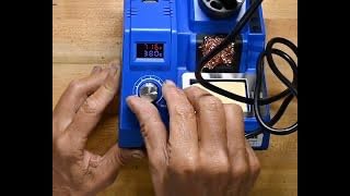 TOAUTO DS90 Soldering Station-°F & °C Dual Digital Display Soldering Iron Station Kit,90W Soldering Iron,302℉- 842℉ Temperature, Anti-Static & Grounding Wire, Auto Standby & Sleep,5 Solder Tips, Blue customer photo 2