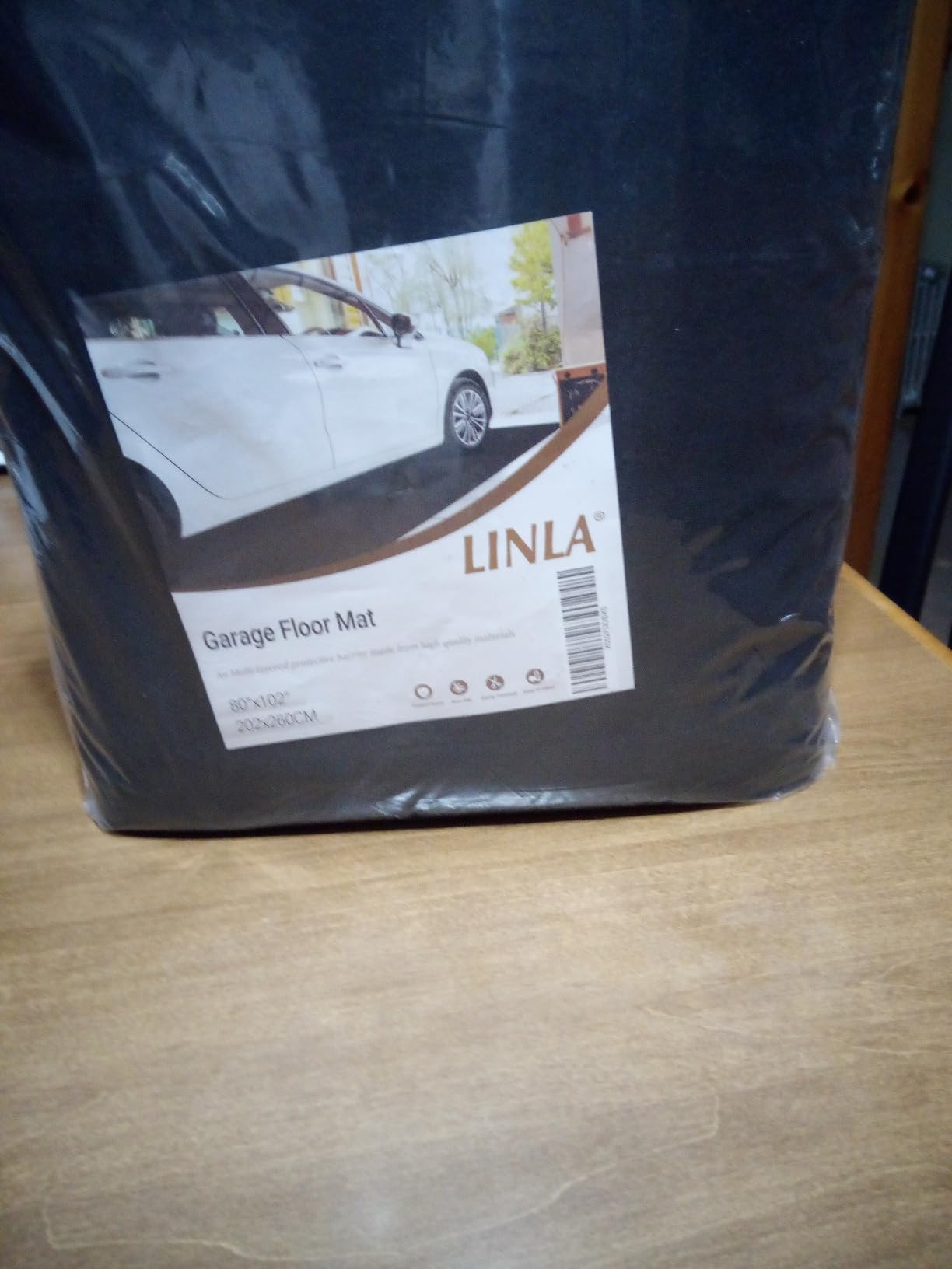 LINLA Absorbent Oil Spill Mat, Garage Floor Mat, Oil Pad for Car customer photo 2