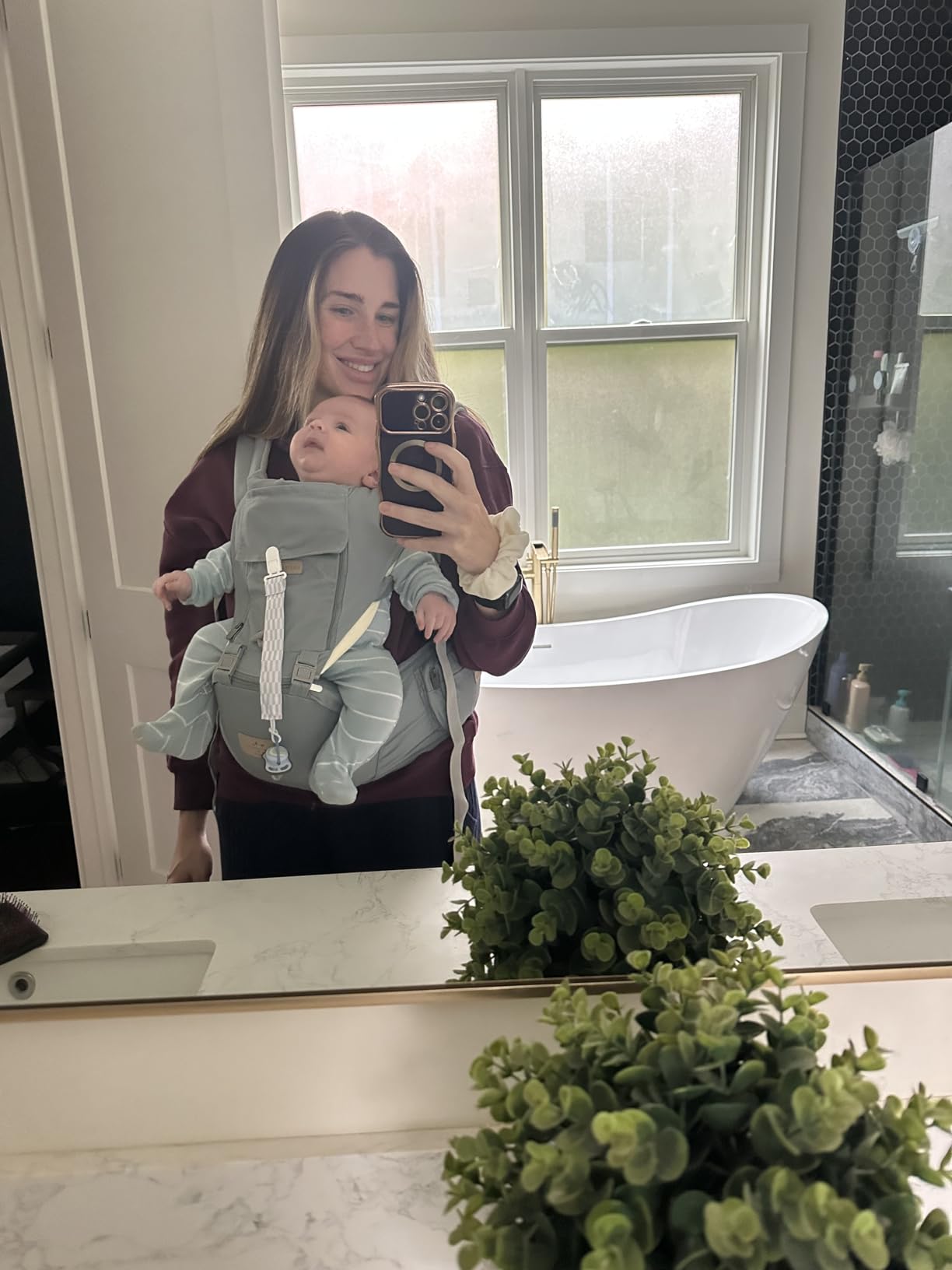 FRUITEAM Safety-Certified Baby Carrier with Hip Seat Newborn to Toddler customer photo 2
