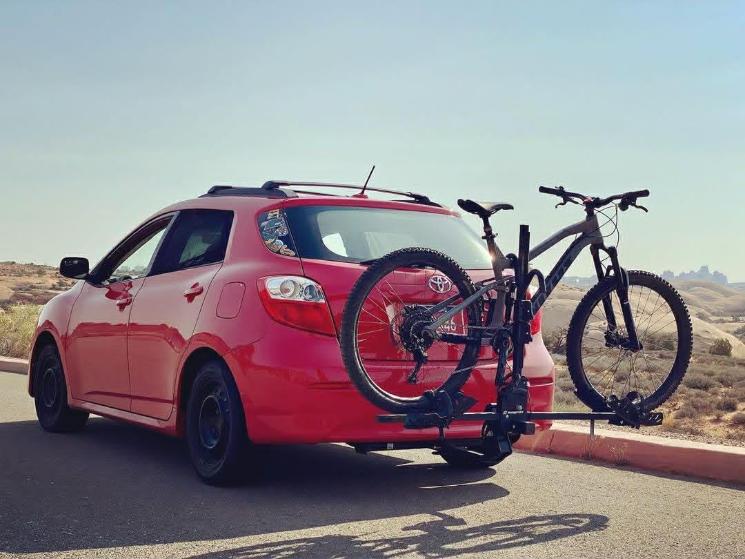 Swagman Quad 2+2 Hitch Mount Bike Rack – 4 Bike Platform Carrier, 45lbs per Bike, Removable Outer 2 Bike Rack, Locks & Folds, Secure Ratchet Hooks, Anti-Wobble Locking Hitch Pin, 2