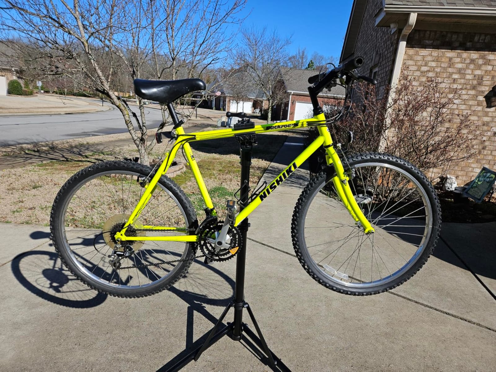 CXWXC Bike Repair Stand -Shop Home Bicycle Mechanic Maintenance Rack customer photo 2