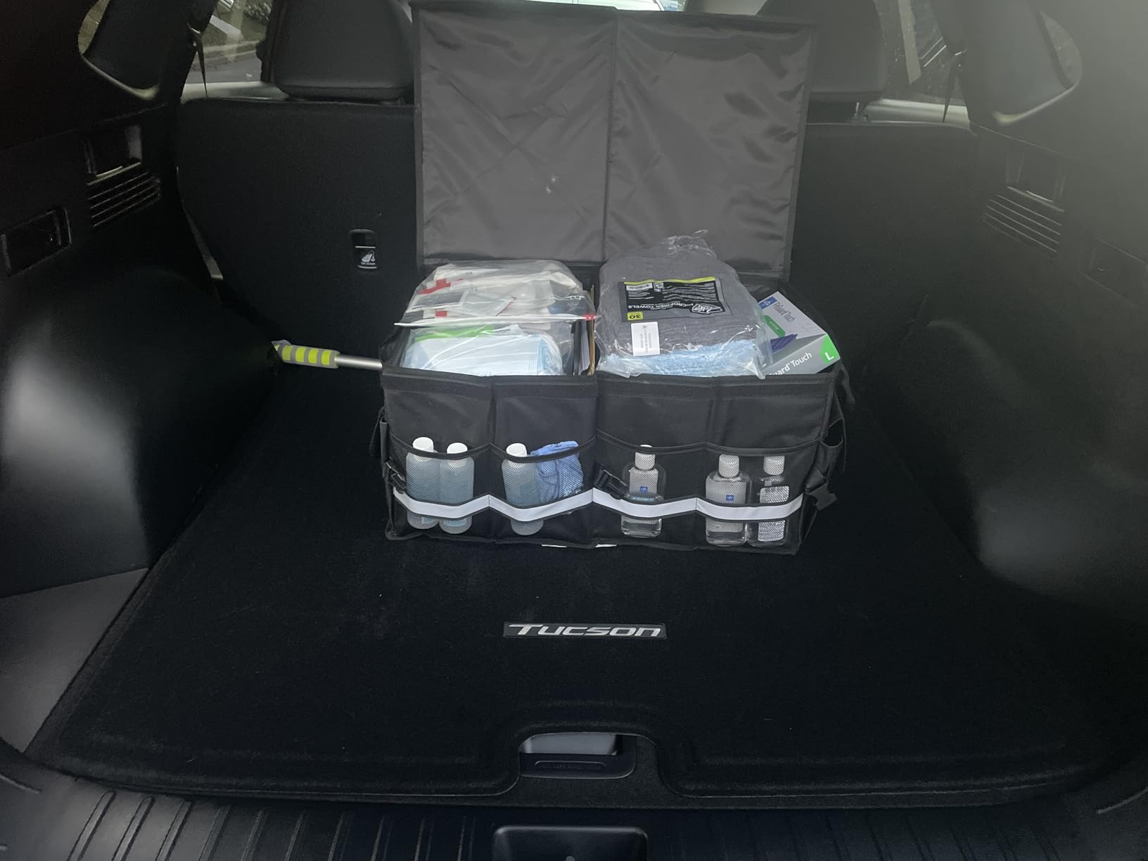 K KNODEL Trunk Organizer with Lid for Car, SUV, and Truck (Medium, Black) customer photo 1