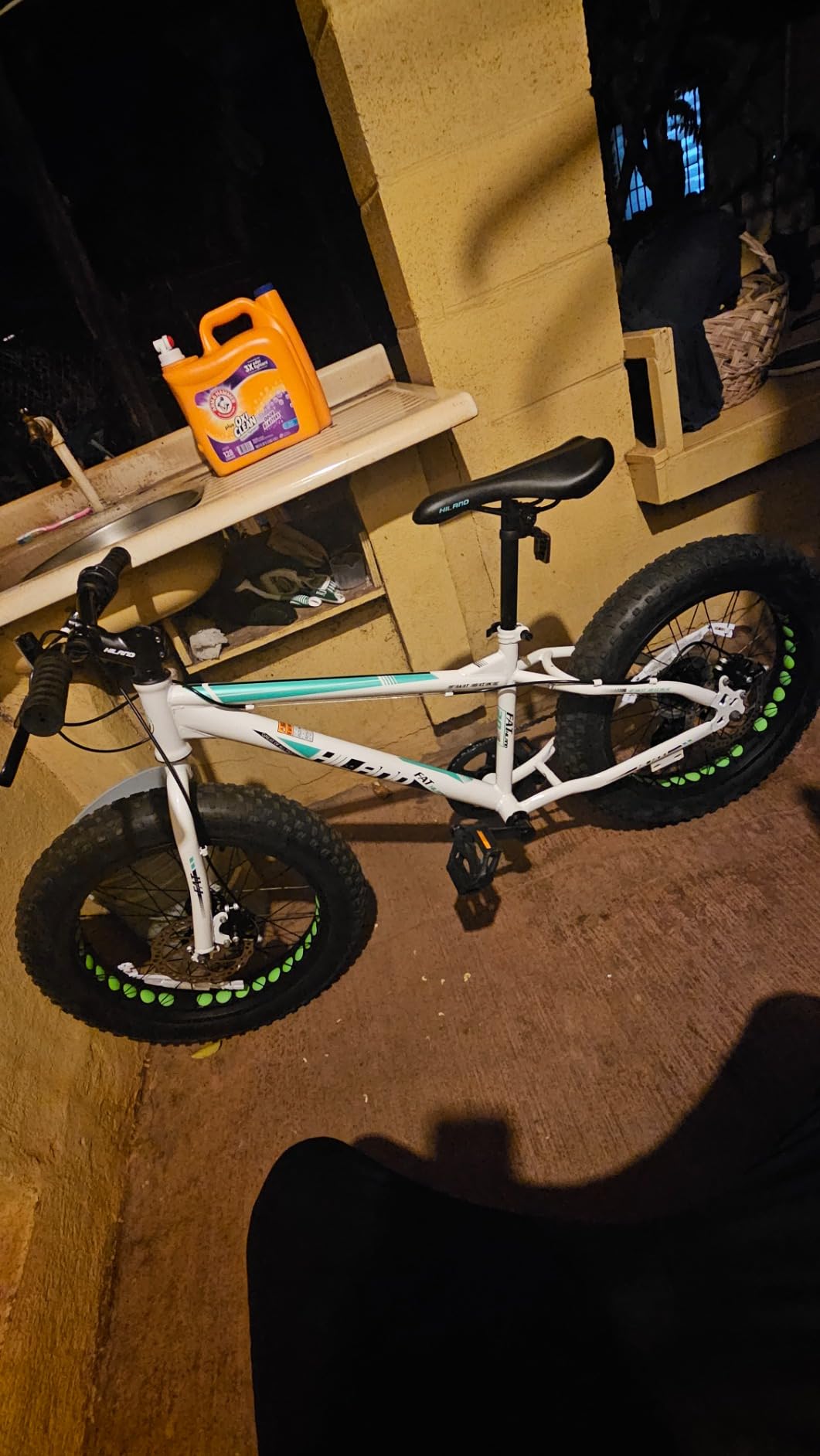 Hiland 20 Inch Kids' Bicycles Fat Tire Mountain Bike for Boys and Girls Age 5 + Years, Shimano 7-Speed, Dual-Disc Brake,Kids Beach and Snow Bicycle customer photo 2