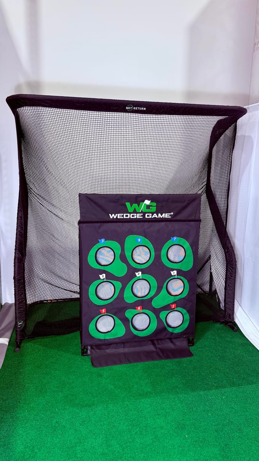 The Net Return Home/Pro Series Golf Net, Multi-Sport, 7x7 ft – 8x7.5 ft, Auto Ball Return, Portable for Indoor/Outdoor customer photo 1