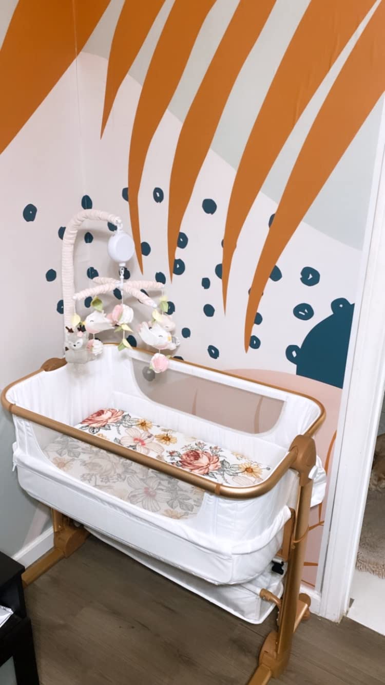 KoolerThings Baby Bassinet, Bedside Sleeper for Baby, Easy Folding Portable Crib with Storage Basket for Newborn, Bedside Bassinet, Comfy Mattress/Travel Bag Included (Bassinet) (Grey) customer photo 2