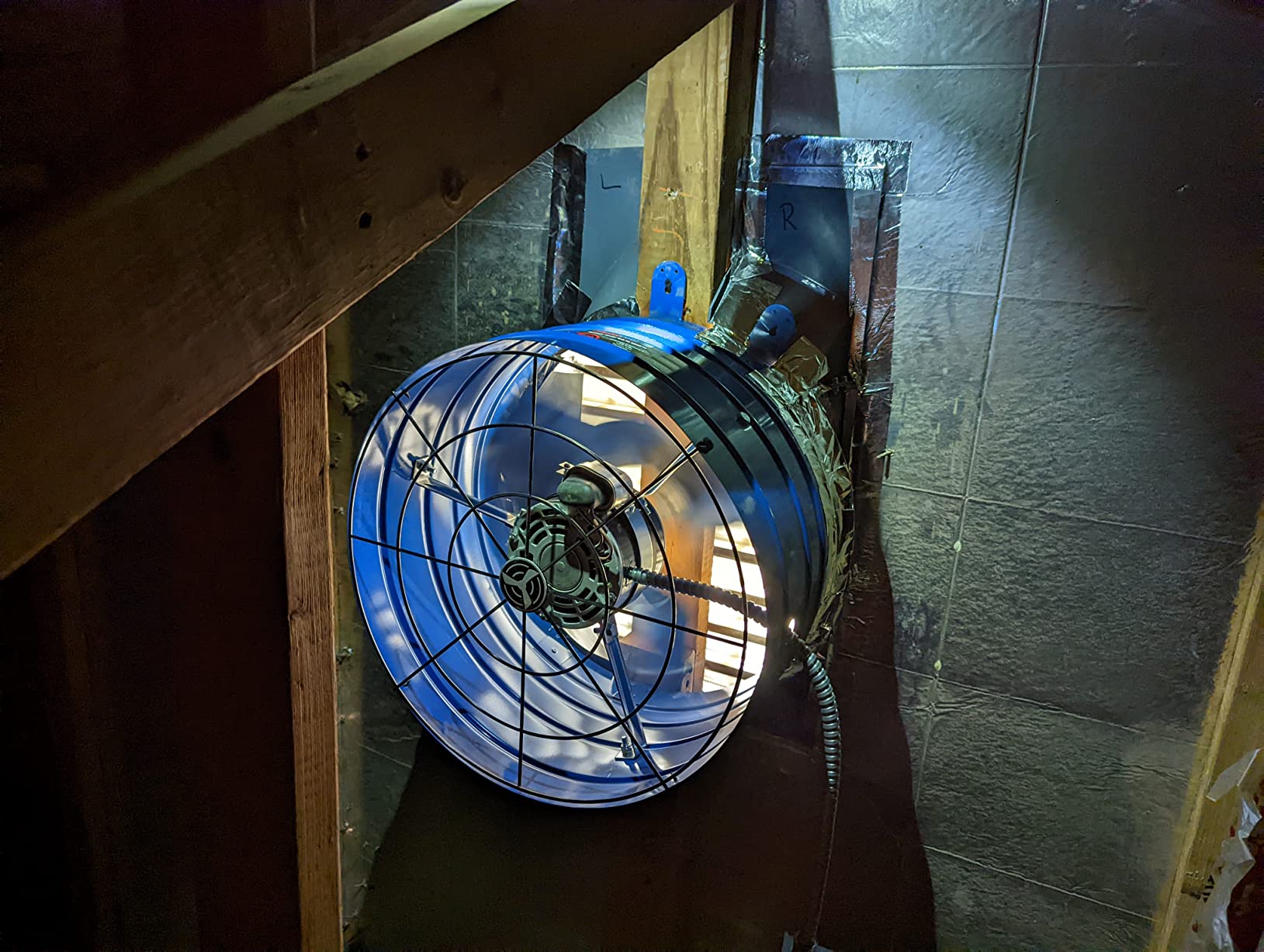 Quietcool AFG PRO-2.0 Attic Fan for Gable Vents - 1945 CFM - Adjustable Thermostat - 20ft Power Cord - Plug-and-play - Two Speed Capable customer photo 1