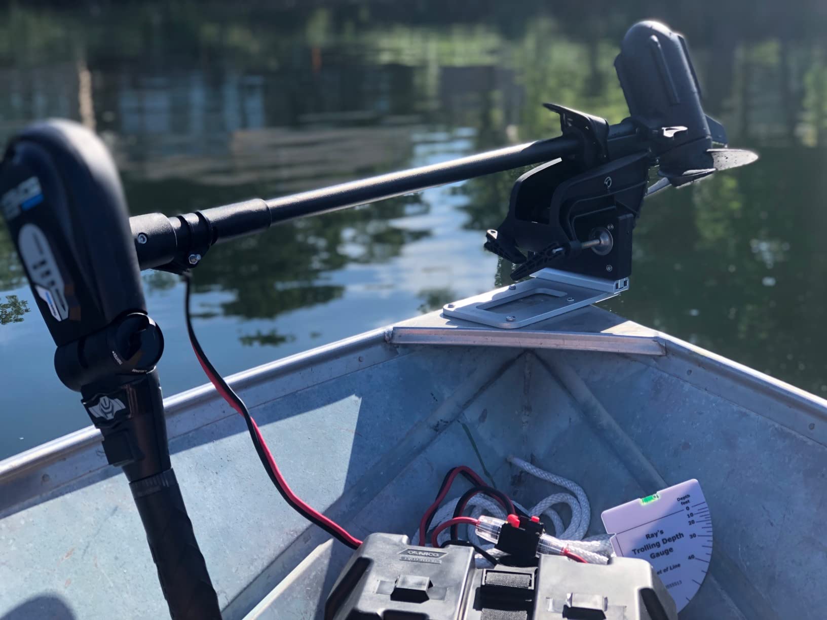 AQUOS Haswing 12V 65lbs 35.5in Brushless Transom Trolling Motor customer photo 2