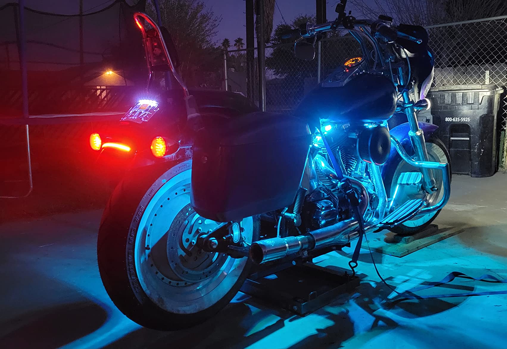 KUAFU Motorcycle Hard Saddlebags 45L W/Mount Compatible with Honda Shadow customer photo 2