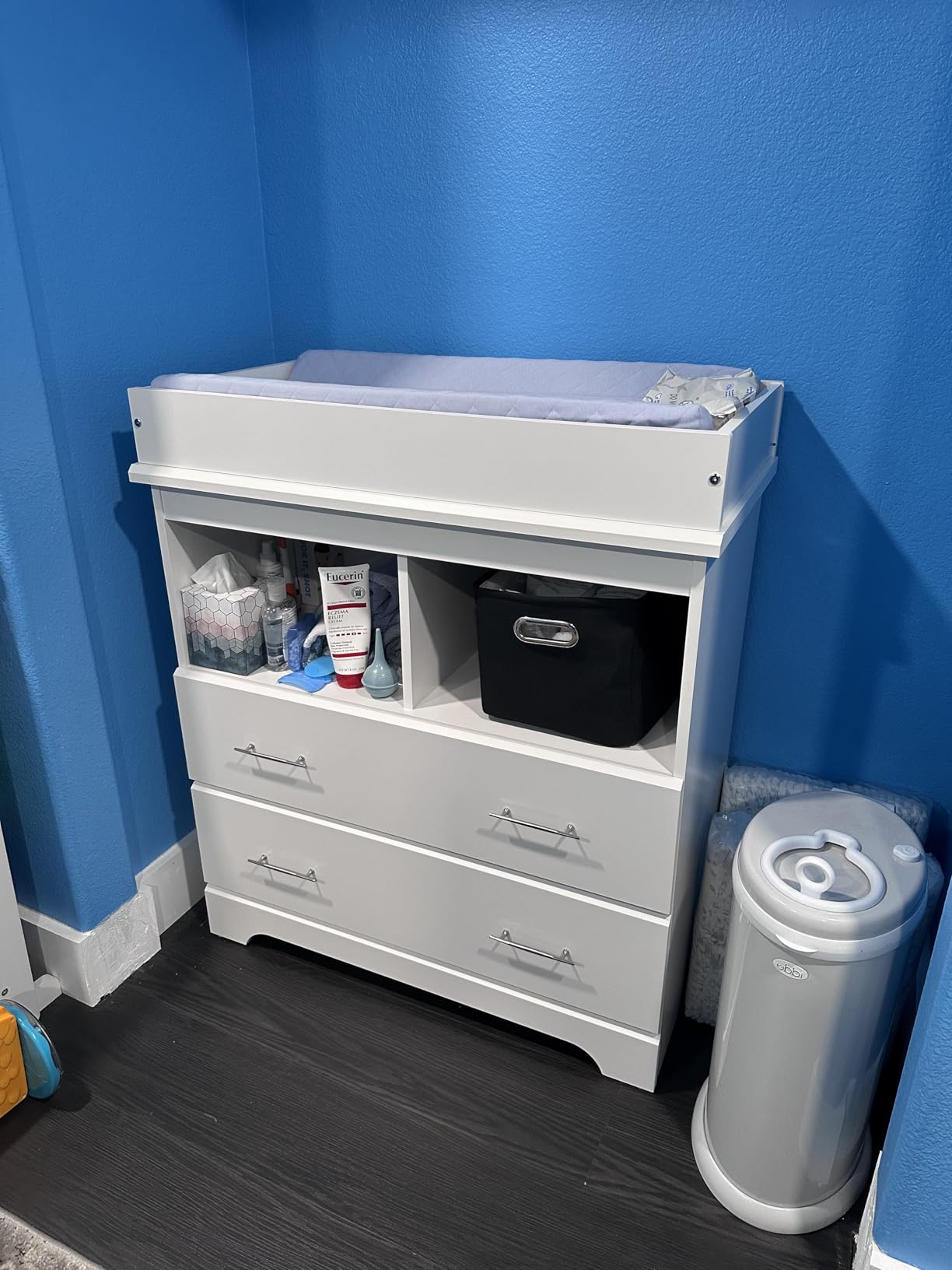 Storkcraft Brookside 2 Drawer Changing Table Dresser, White customer photo 1