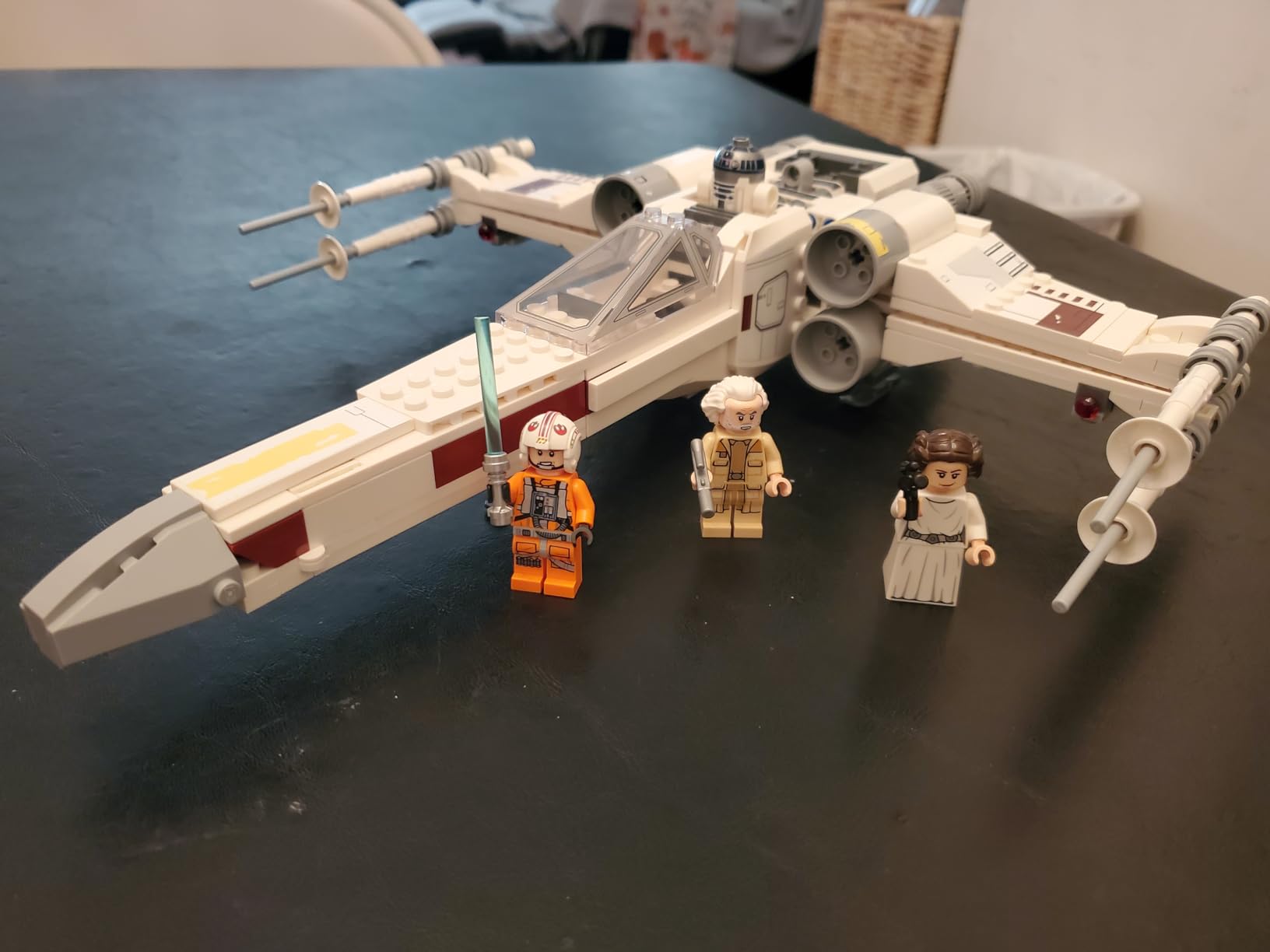 LEGO Star Wars Luke Skywalker's X-Wing Fighter 75301 Building Toy Set - Princess Leia Minifigure, R2-D2 Droid Figure, Jedi Spaceship from The Classic Trilogy Movies, Great Gift for Kids, Boys, Girls customer photo 2