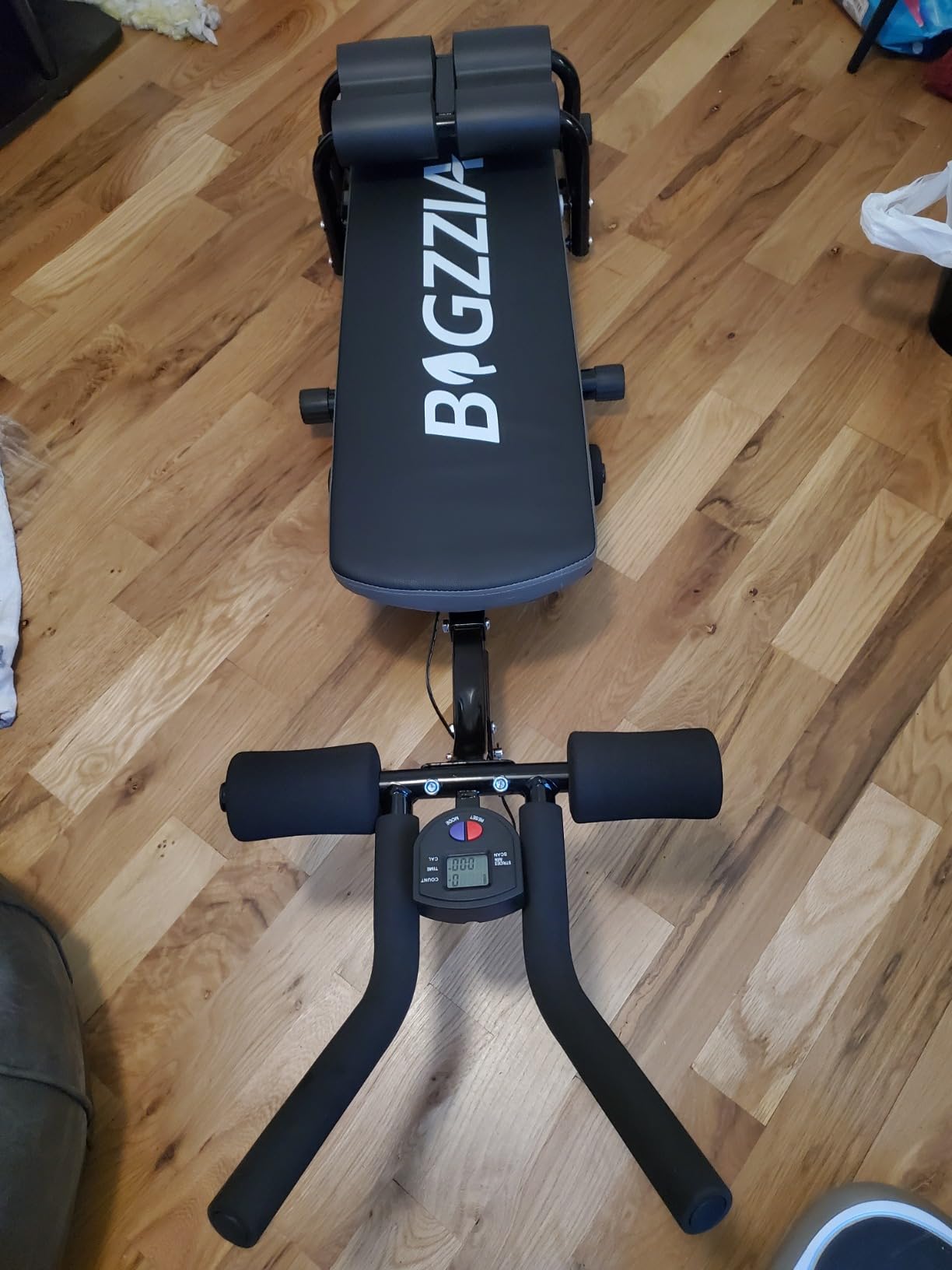 Bigzzia Ab Machine, 5-in-1 Adjustable Ab Workout Bench Core Abdomen Trainer for Stomach Workout, Crunch Machine Exercise Equipment for Home Gym - Sit UP, Push UP, Leg Press, Glider, Roman Chair, 330lbs Capacity customer photo 1