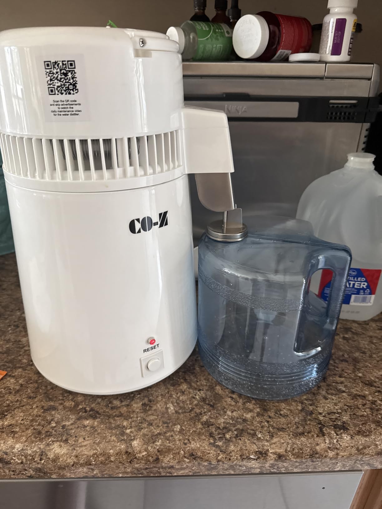 CO-Z 6L Water Distiller, Larger 1.6 Gal Countertop Home Distillers, Distilling Pure Water Machine for Home Table Desktop, Distilled Water Making Machine, Water Purifier to Make Clean Water for Home customer photo 2