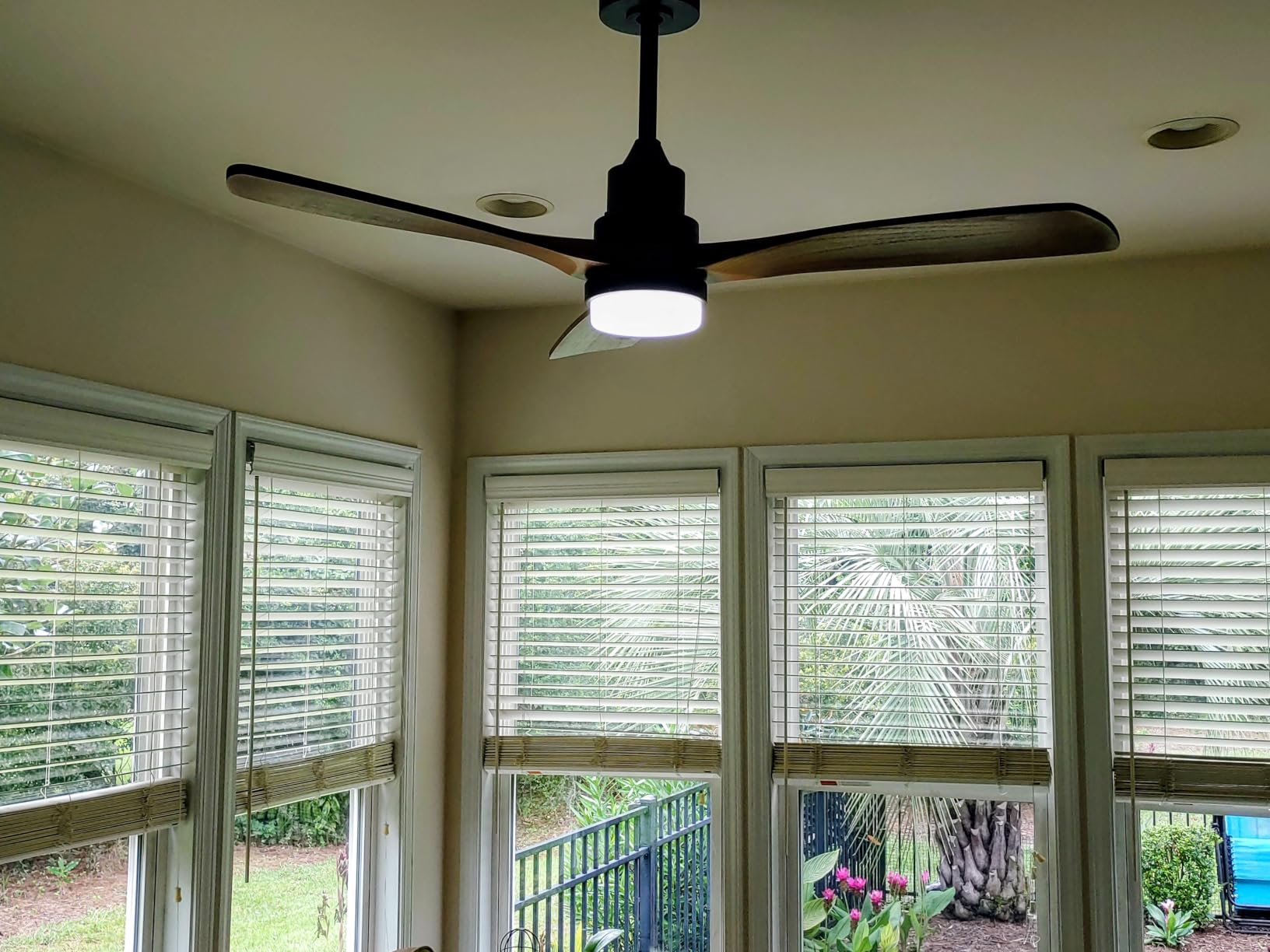 Sofucor 52 Inch Wood Ceiling Fan No Light, Modern Indoor/Covered Outdoor customer photo 2