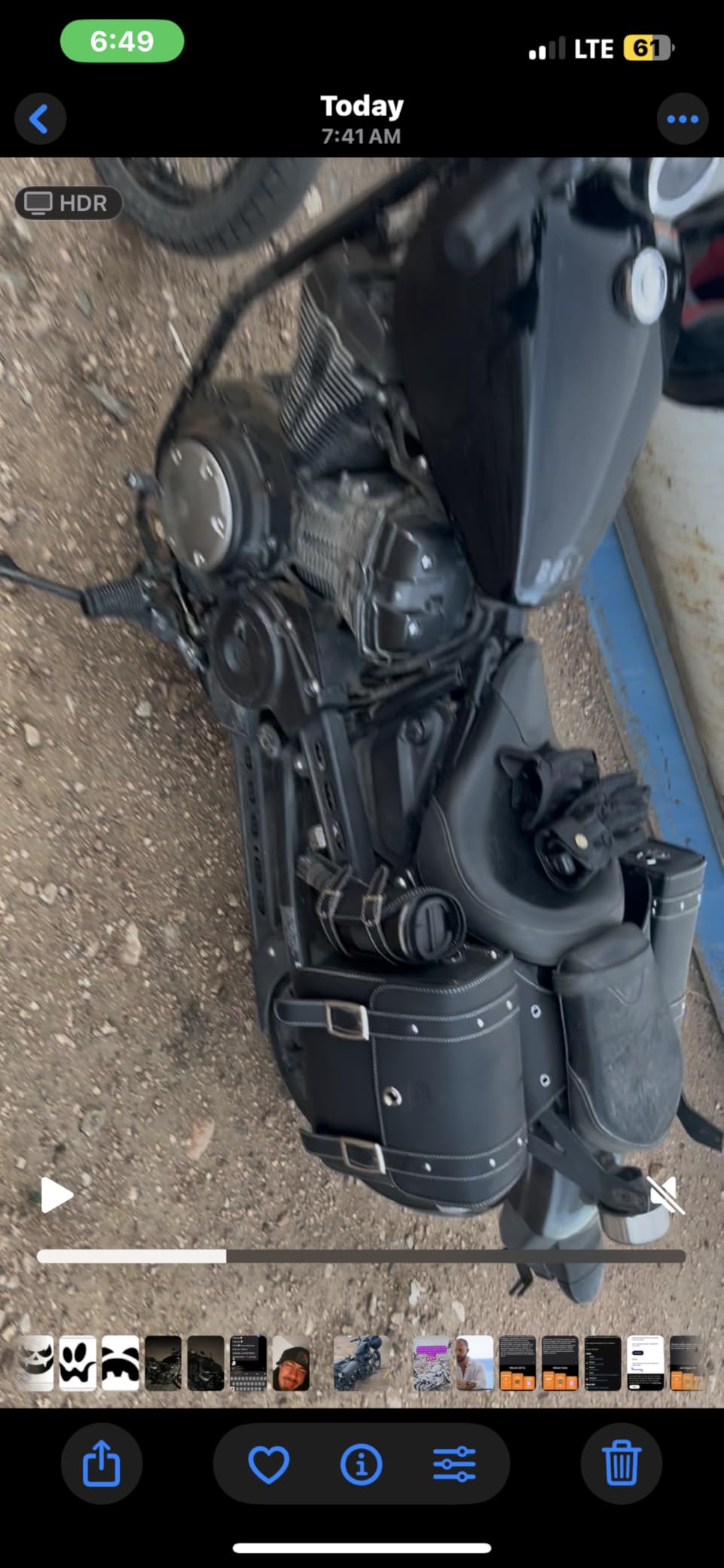 KEMIMOTO PU Leather 20L Motorcycle Saddlebags with Cup Holder Throw Over customer photo 1