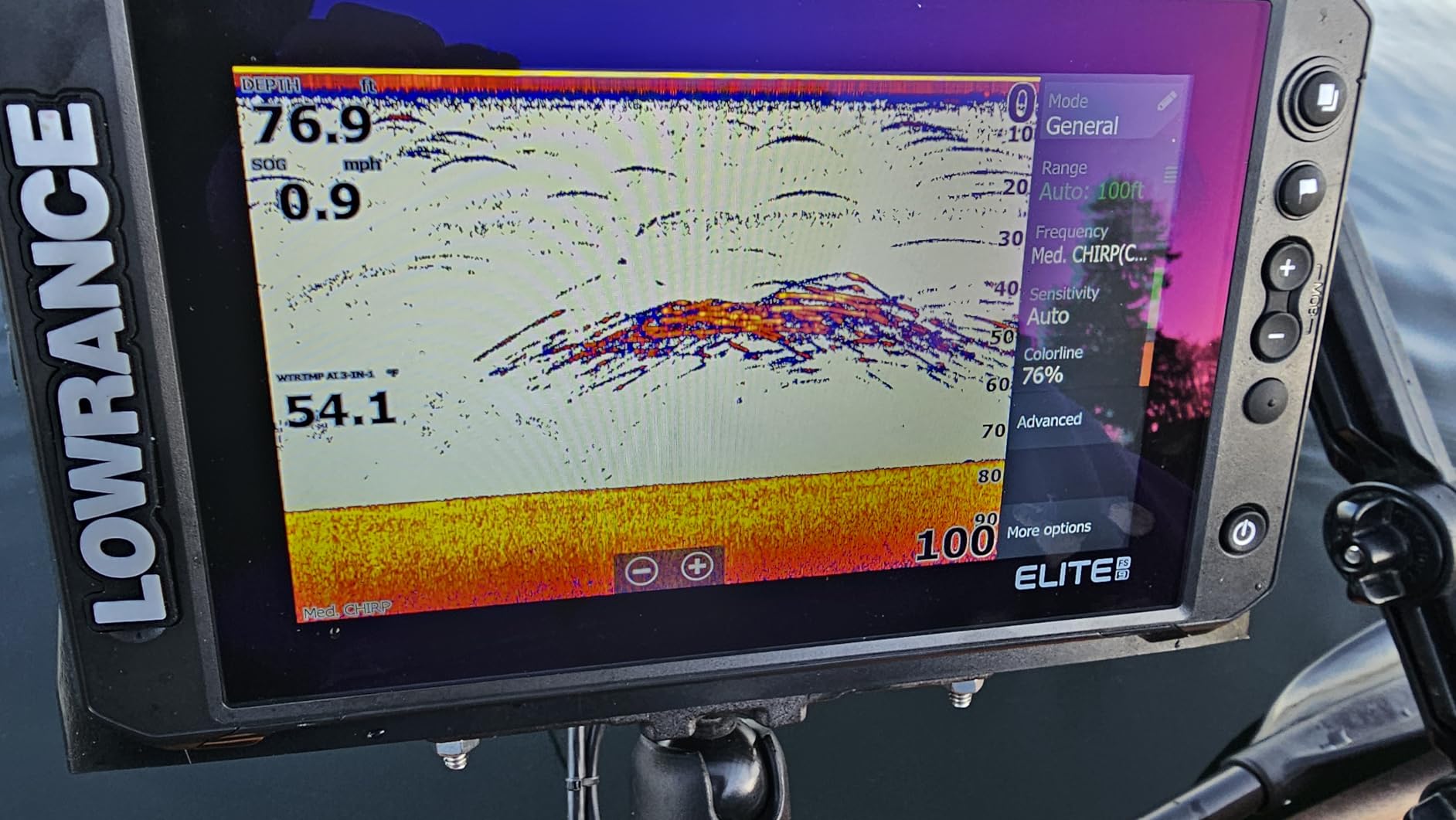 Lowrance Elite FS Fish Finder/Chartplotter, 7-12 Inch, C-MAP Charts customer photo 2