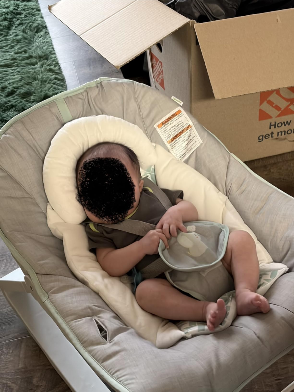 Ingenuity Keep Cozy 3-in-1 Grow with Me Vibrating Baby Bouncer, Seat & Infant to Toddler Rocker, Vibrations & -Toy Bar, 0-30 Months Up to 40 lbs (Weaver) customer photo 1
