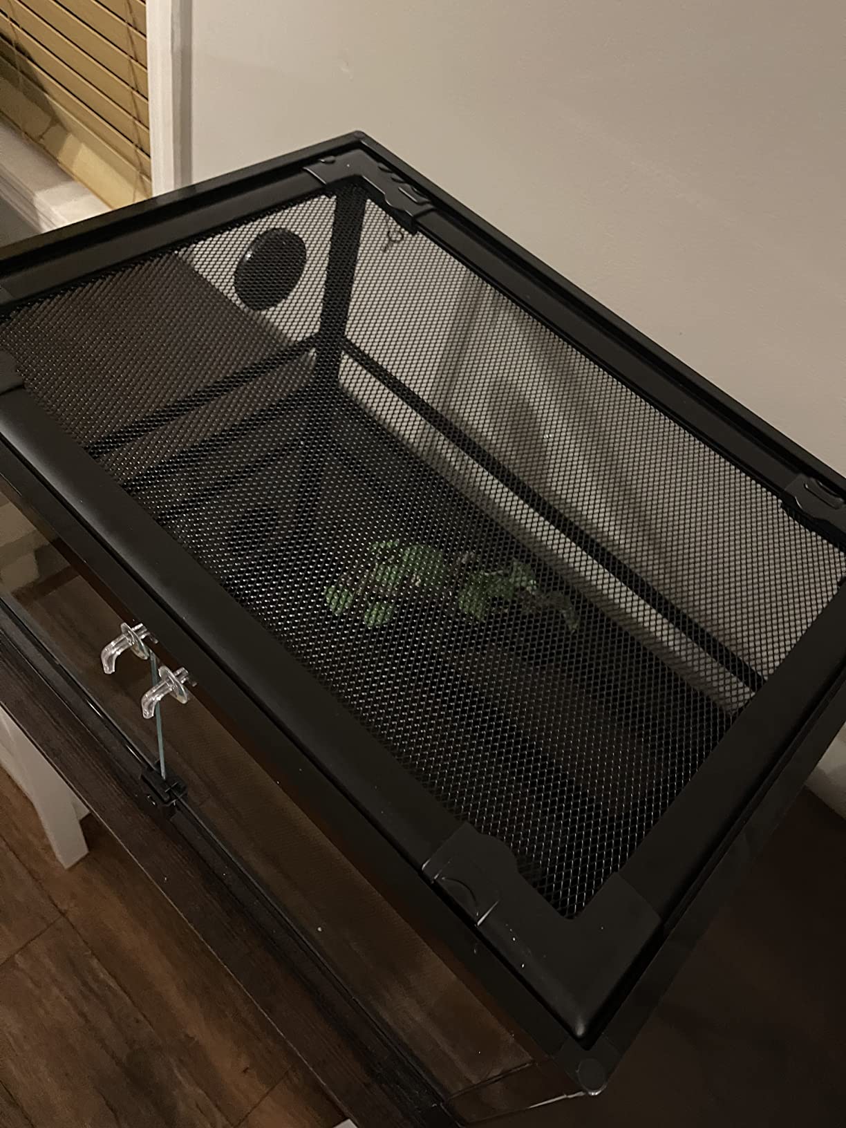 REPTI ZOO Full Glass 20 Gallon Reptile Tank, Front Opening Reptile Terrarium 24