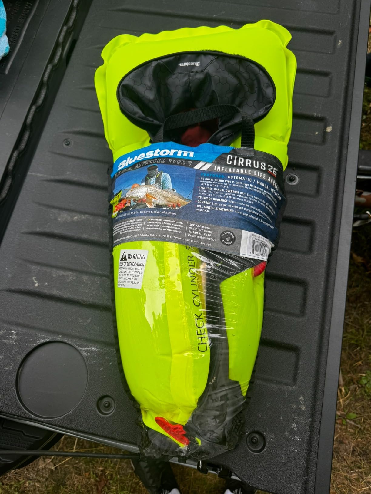 BLUESTORM Cirrus26 Inflatable PFD Life Jackets for Adults | US Coast Guard Approved Automatic Life Vest w/Manual Override Convertibility customer photo 1