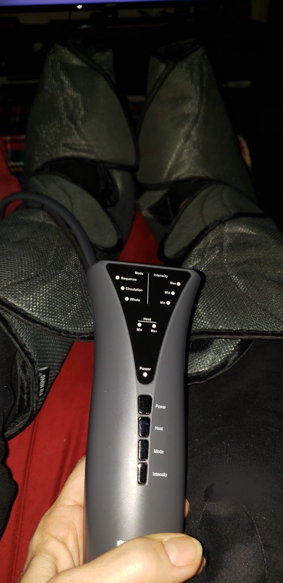 FIT KING Air Compression Leg and Foot Massager with Heat for Circulation customer photo 1