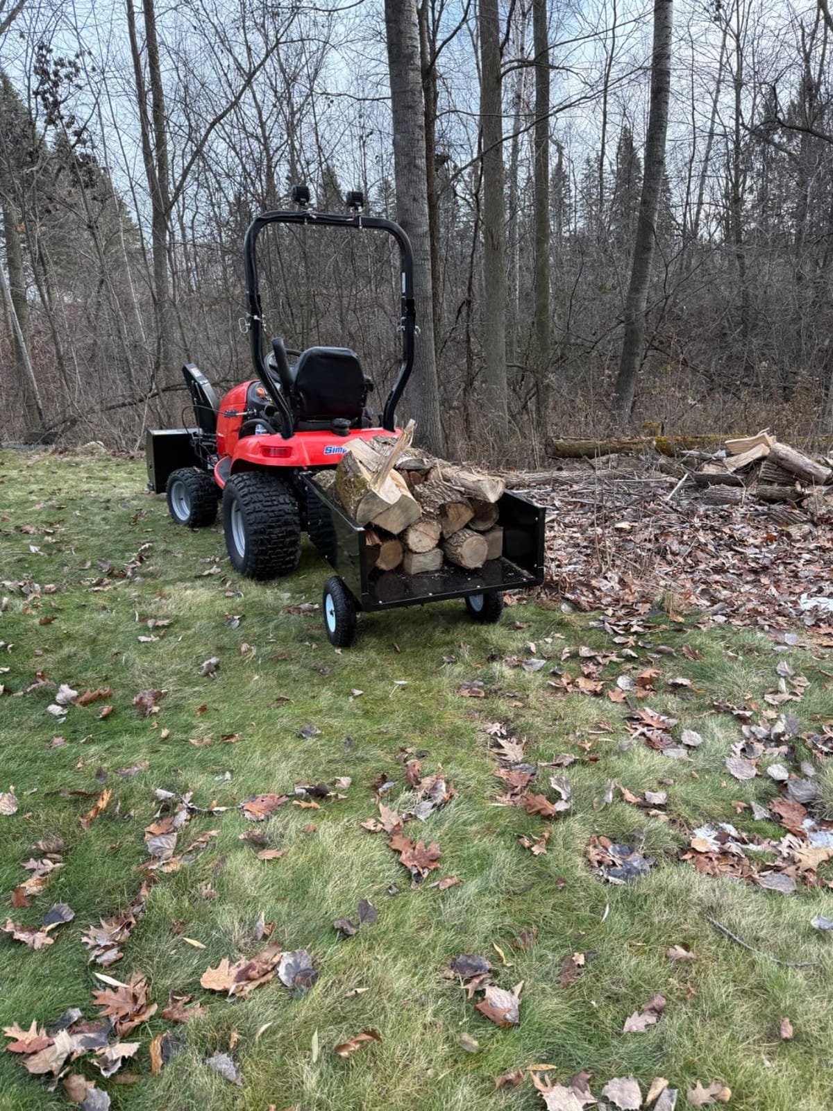 Yard Commander - 400LB Heavy Duty Tow Behind ATV Trailer Steel Dump Cart - 10-Cubic Feet Capacity - Garden Utility Trailer - Trailers with Removable Tailgate for Riding Lawn Mower Tractor customer photo 2