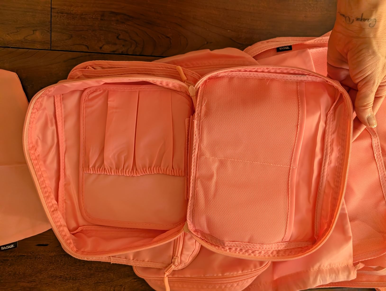 BAGAIL 8 Set Packing Cubes Luggage Packing Organizers for Travel Accessories-Cream customer photo 2