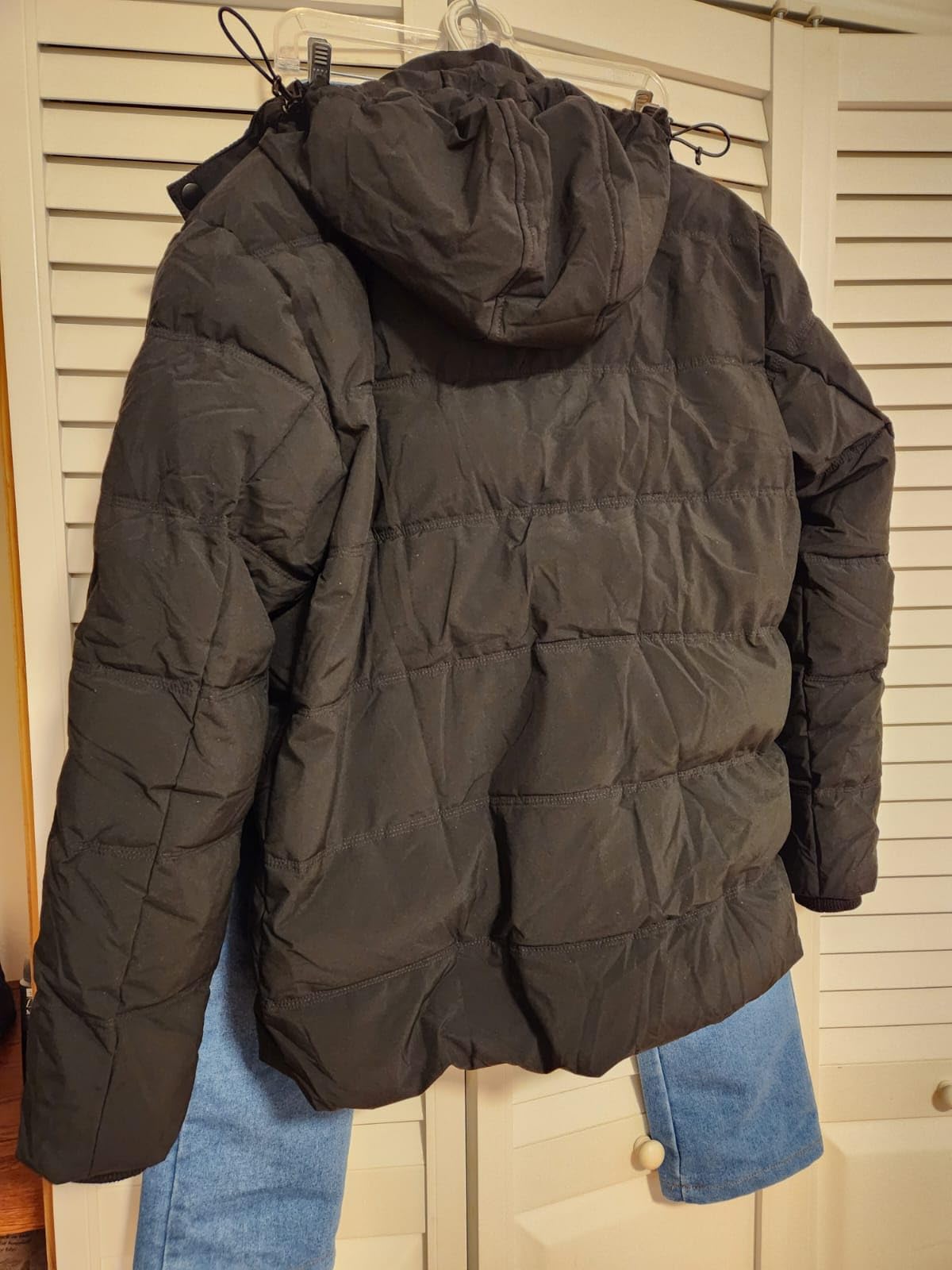 wantdo Men's Puffer Jacket Warm Winter Coat Waterproof Hooded Winter Jacket | Warm Recycled Fabric, Windproof Removable Hood, 10000mm Waterproof, for Daily, Outdoor Work, Ski, Regular and Big Size customer photo 2