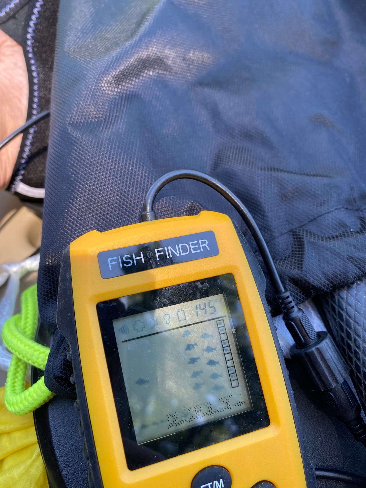 Handheld Fish Finder Portable Fishing Kayak Fishfinder Fish Depth Finder Fishing Gear with Sonar Transducer and LCD Display customer photo 2