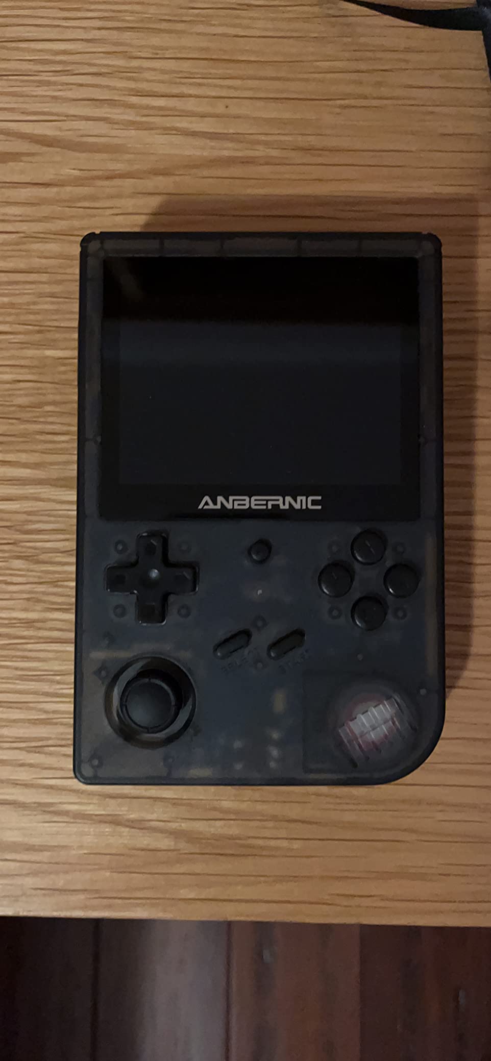 RG351V Handheld Game Console,Plug & Play Video Games Built-in WiFi Online Sparring 64G TF Card,Portable Game Console 3.5 Inch IPS Screen 2521 Games (Transparent Black) customer photo 2