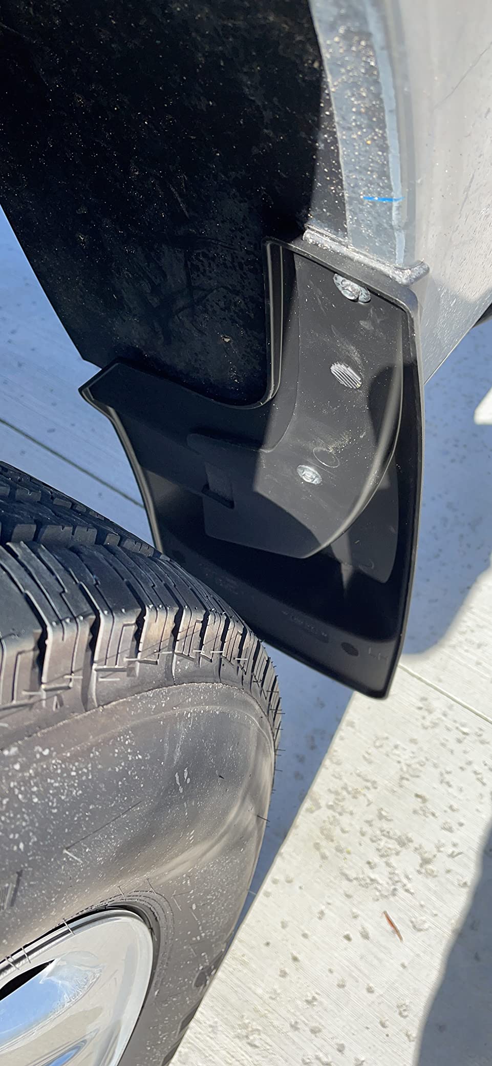 WeatherTech Custom No Drill Splash Guard MudFlaps for RAM Ram 2500/3500, Ram Truck 2500/3500 - Front & Rear Set (110108-120108), Black customer photo 2