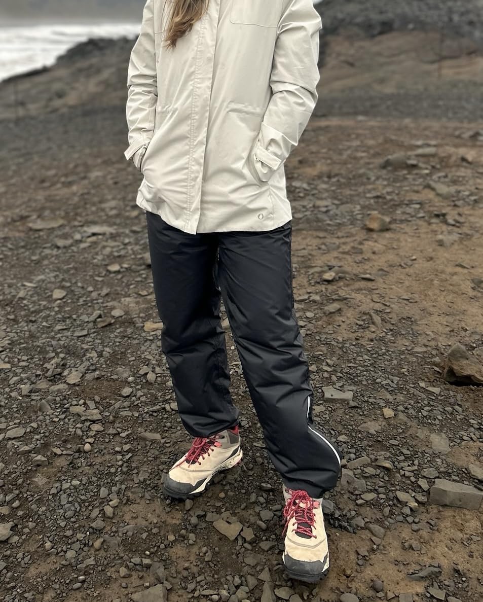 33,000ft Women's Rain Pants, Lightweight Waterproof Rain Over Pants customer photo 1