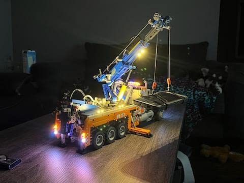 LEGO Technic Heavy-Duty Tow Truck 42128 with Crane Toy Model Building Set, Engineering for Kids Series customer photo 2