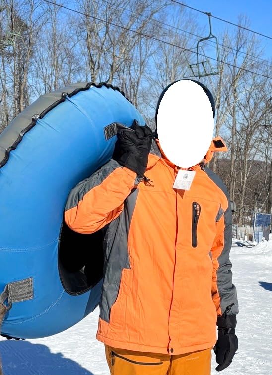 GEMYSE Men's Winter Ski Jacket Waterproof Snow Coat with Detachable Hood | Windproof, Fleece-Lined, Insulated, Multiple Pockets, for Snowboarding and Cold, Rainy Weather customer photo 1