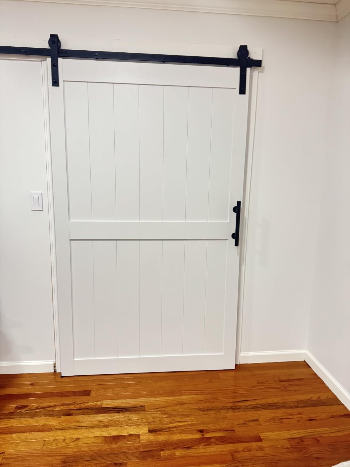 38''x84'' Sliding Barn Door with 6.6 Ft Barn Door Hardware Kit customer photo 1
