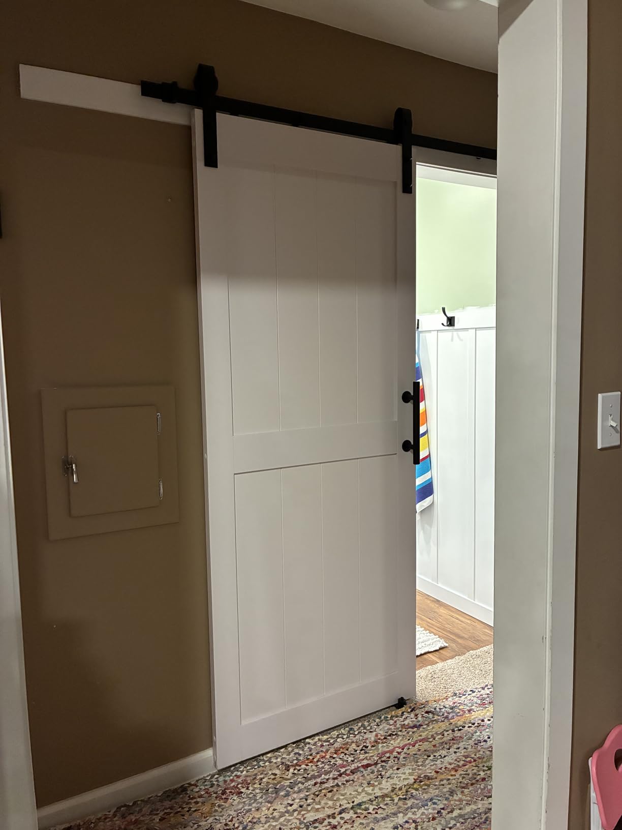 38''x84'' Sliding Barn Door with 6.6 Ft Barn Door Hardware Kit customer photo 2