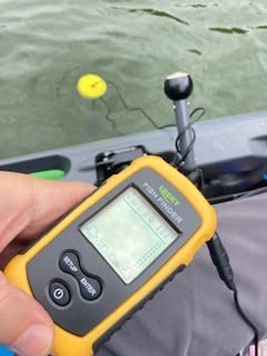LUCKY Kayak Portable Fish Depth Finder Water Handheld Fish Finder Sonar Castable Kayak Boat Fishfinder Transducer Fishing LCD Display FFC1108 customer photo 2