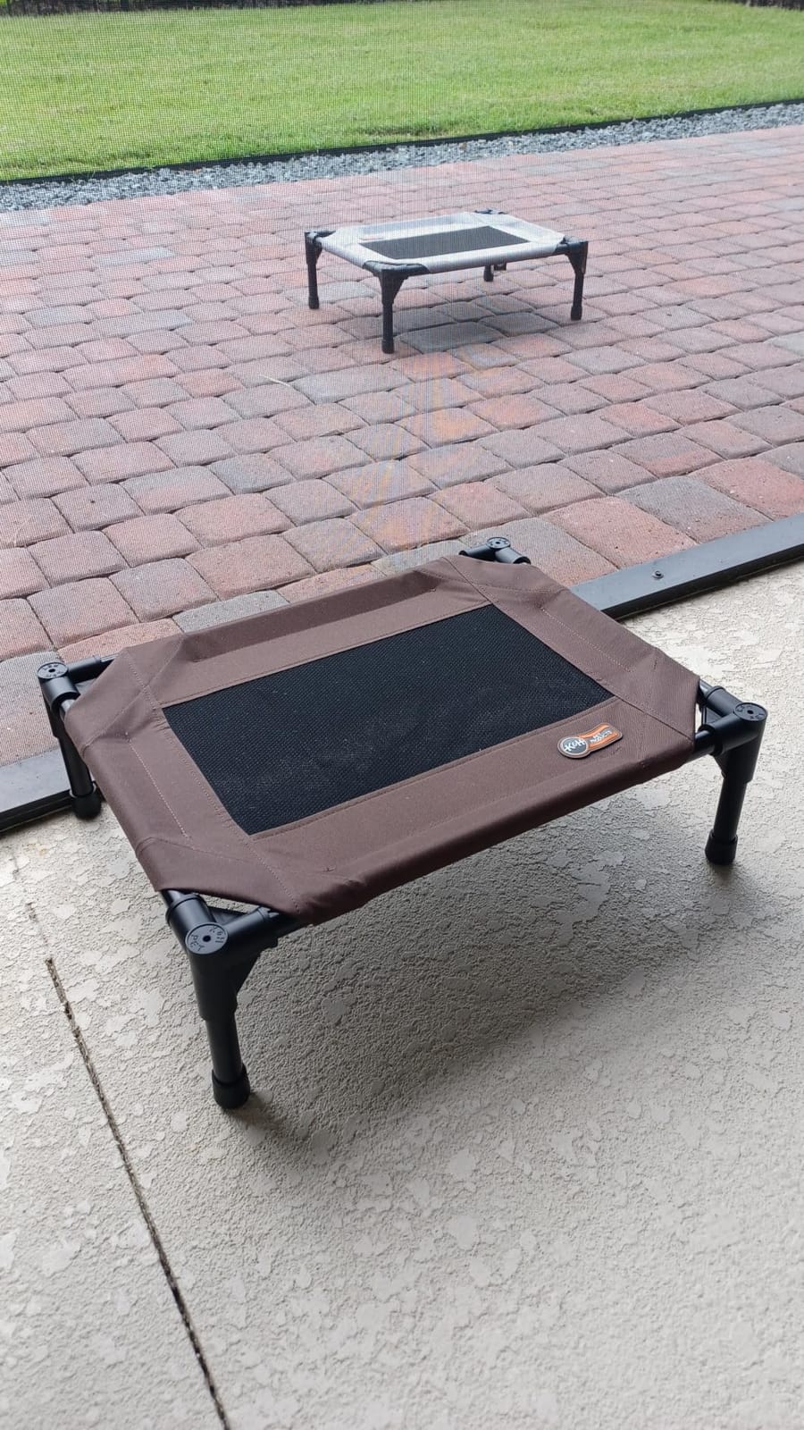 K&H Outdoor Elevated Dog Bed, Cooling Raised Dog Bed, Medium 32x25in, Tan customer photo 2