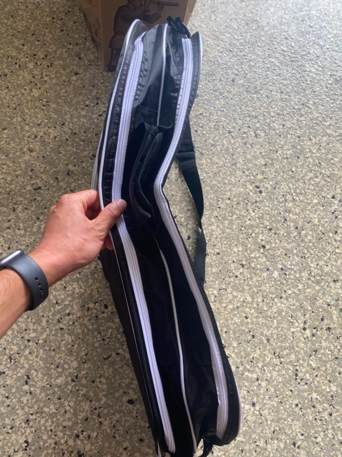 Tennis Racket Bag (3-5 Racquet), with Shoe & Phone Compartment and Protective Pad, Super Roomy and Lightweight Racquet Bag for Tennis, Badminton customer photo 1